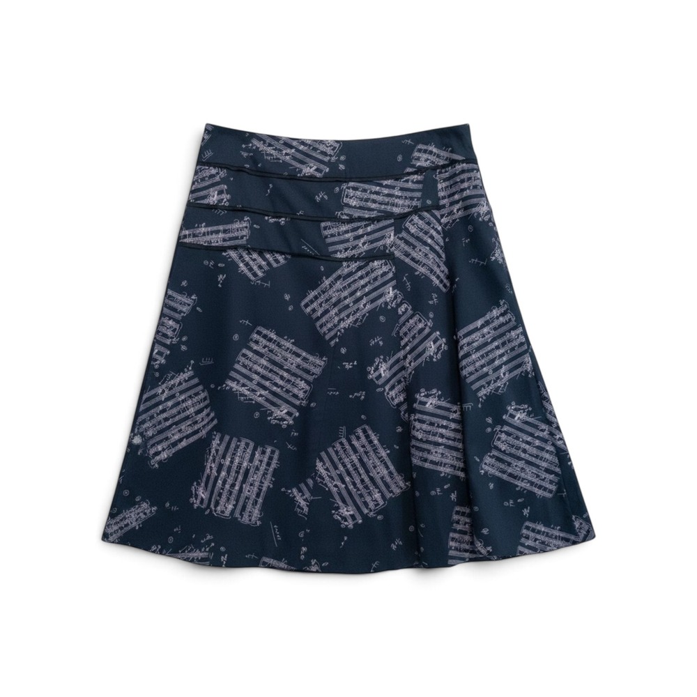 Odille Skirt Women 4 Teacher Music Note Print Dark Academia Whimsigoth Indie